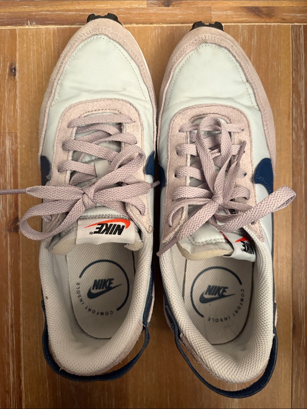 Nike Grey, Light Blue & Navy Low-Top Sneakers